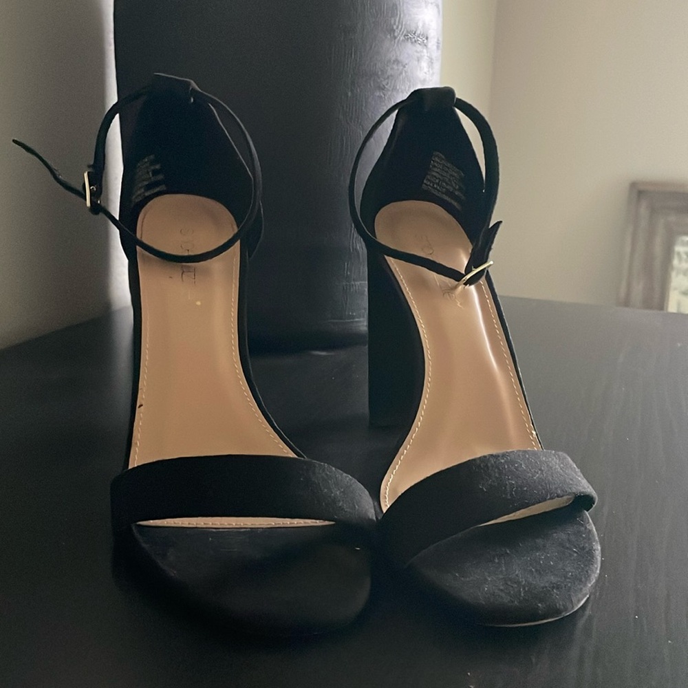Black Strapy heels